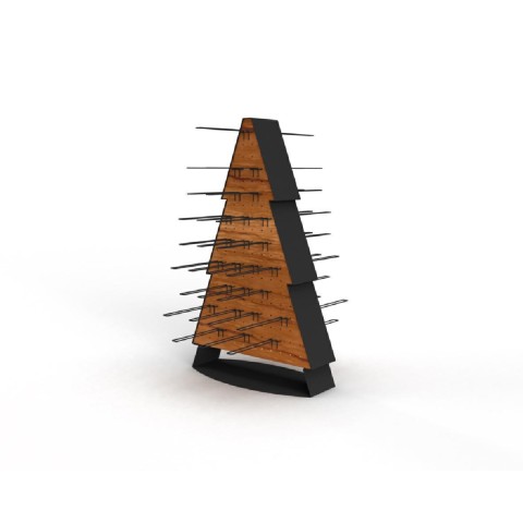 ALBERO LEGNO METALLO H100